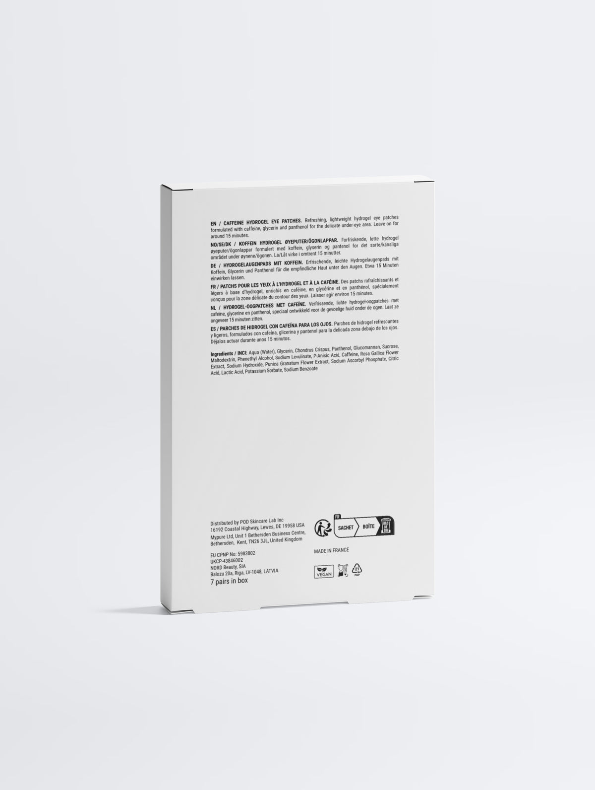 Patchs Regard Éclat — Caféine & Vitamine C